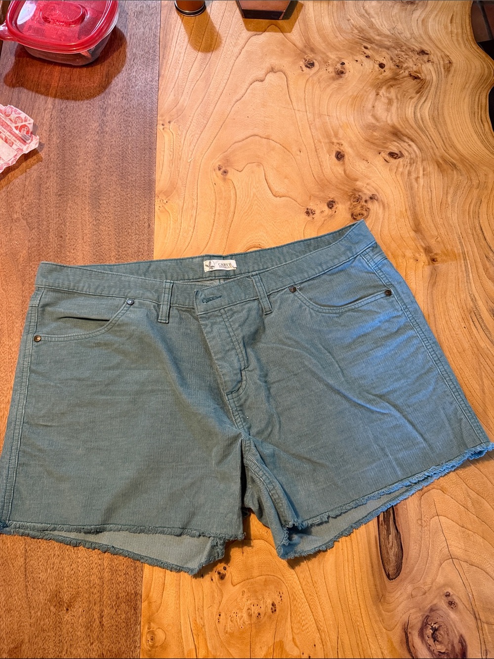 Carve Designs Oahu Teal Corduroy Women's Shorts